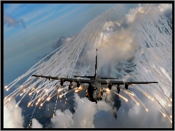 Obronne, C-130 Hercules, Flary